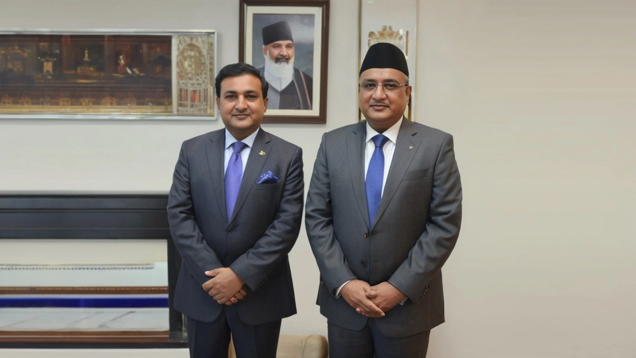 Diplomatic Relations Strengthened: Nepal's Ambassador Adhikari Meets Pakistan's Minister Shahadat Awan