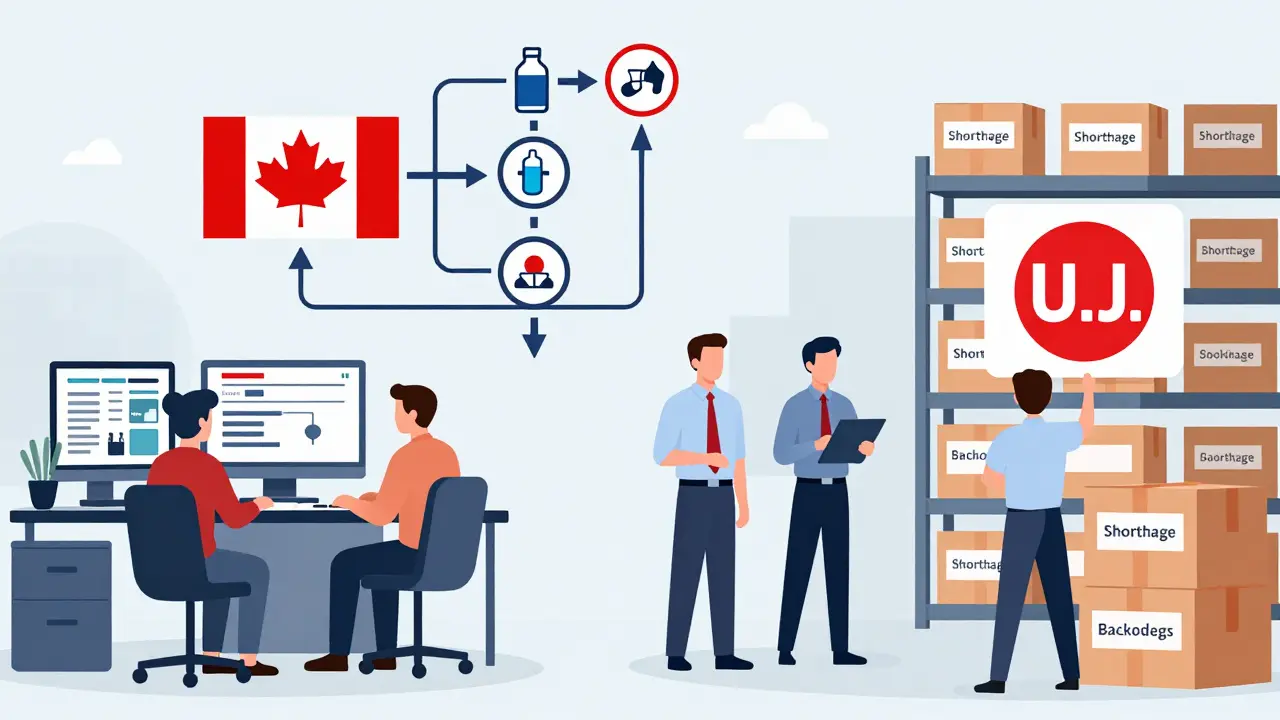 Contrasting drug supply systems: organized Canadian planning vs. chaotic U.S. shortages